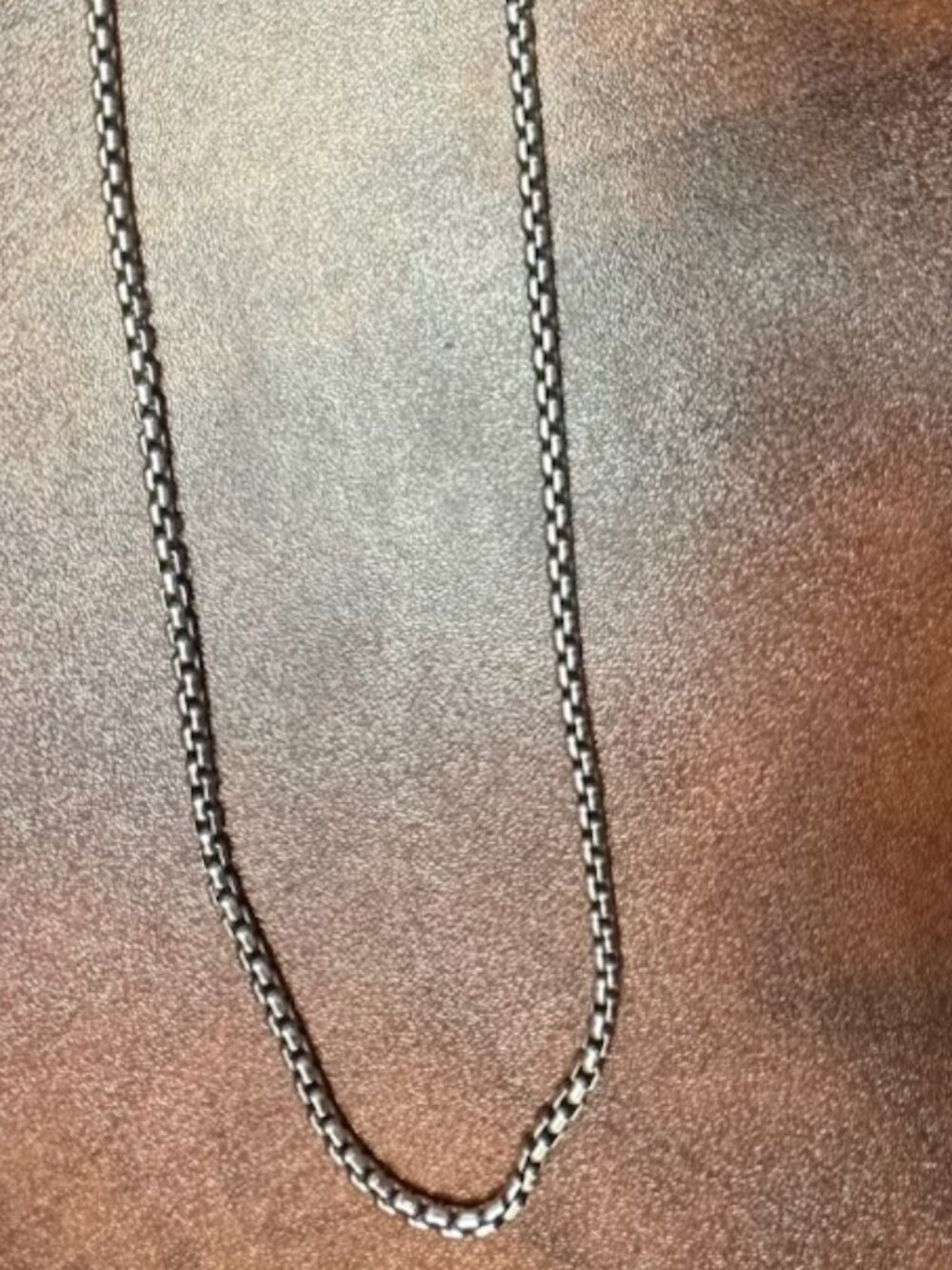 18 inch David Yurman Box Chain Necklace